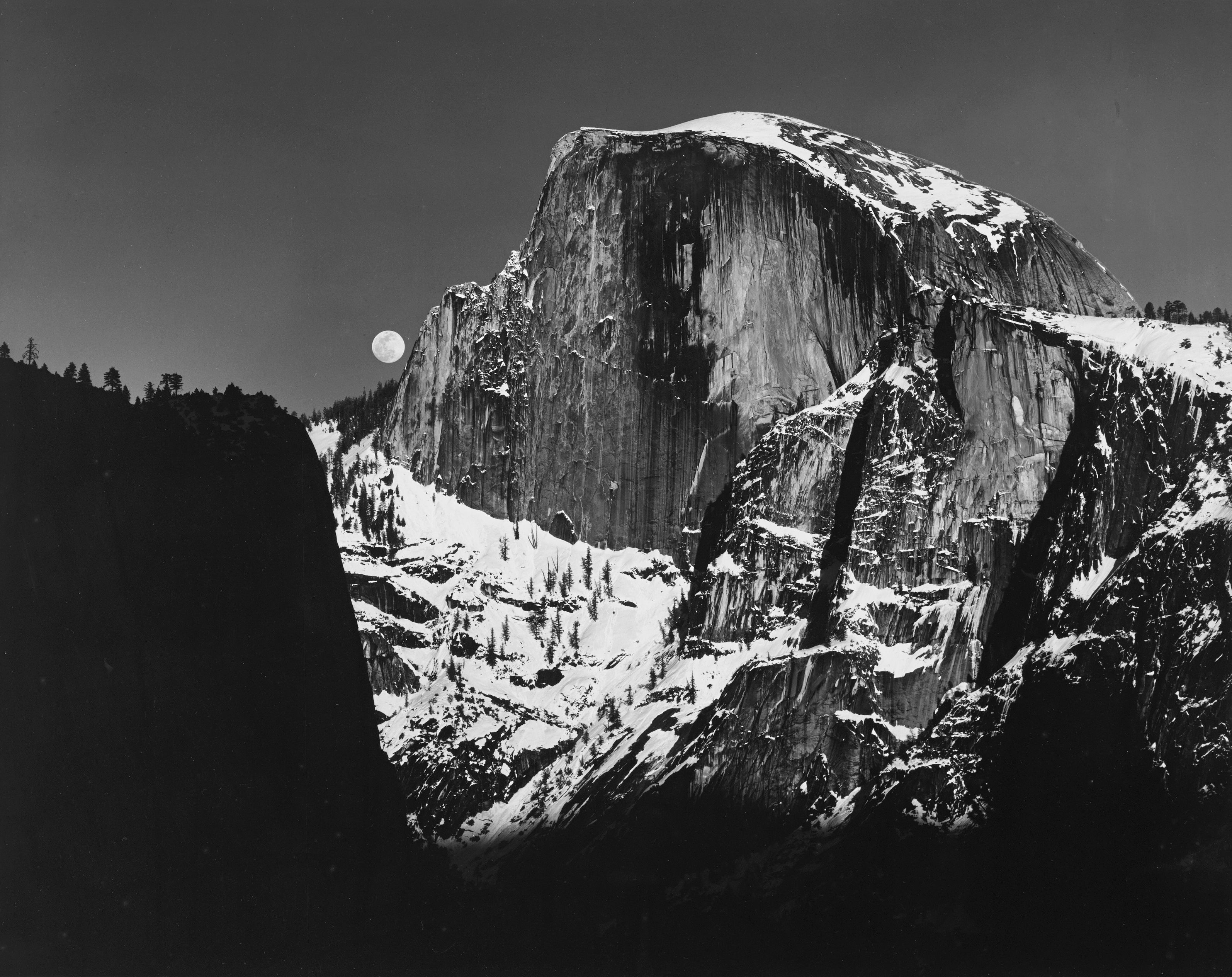 Moonrise, Half Dome, Yosemite Valley