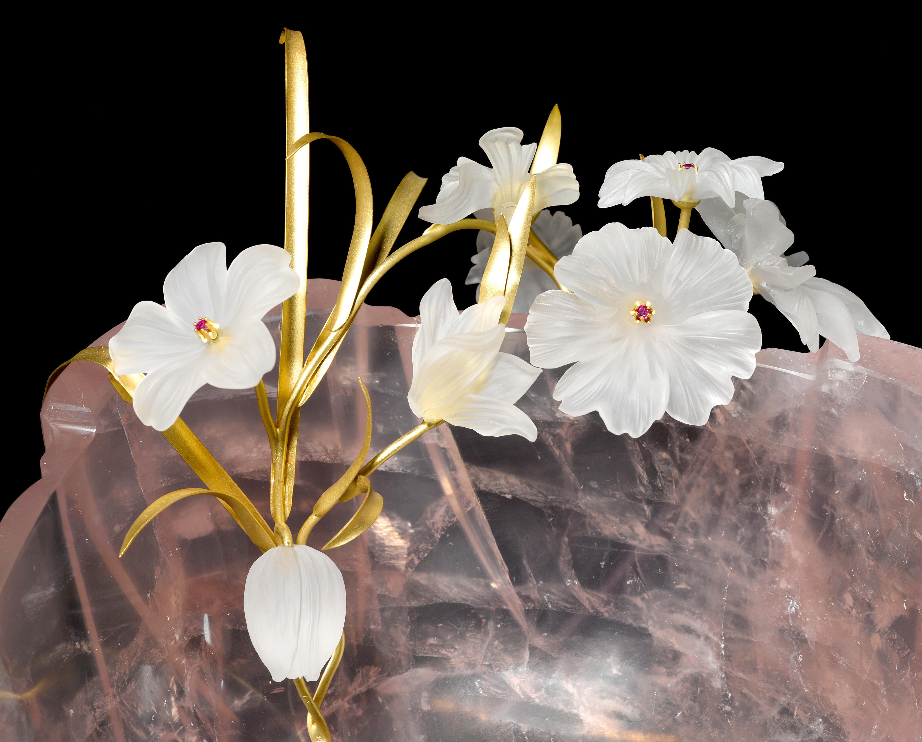 pink quartz bowl