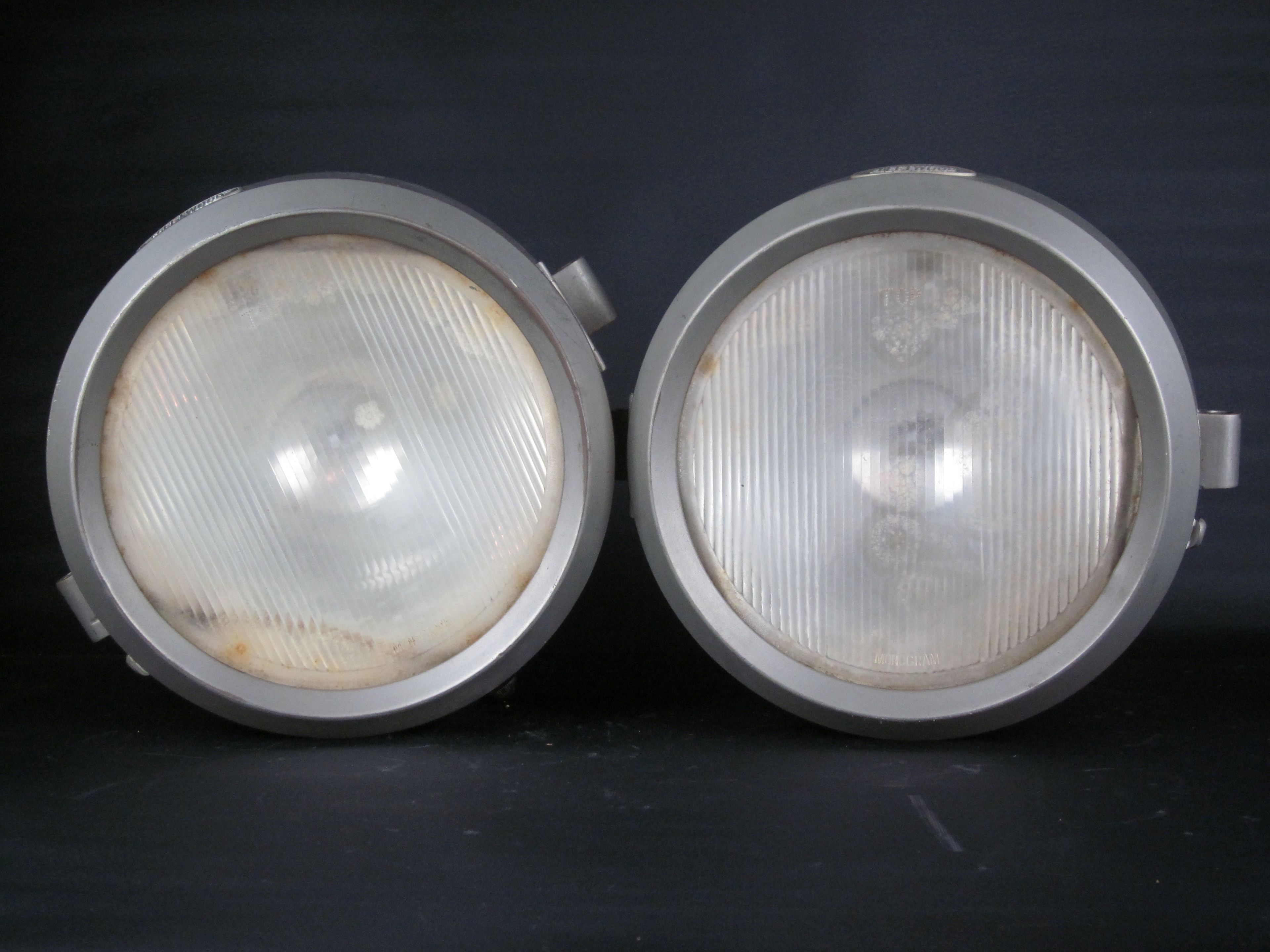 Bonhams Cars A large pair of Fleetwood branded, nickelplated drum