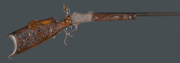 Emf Falling Block Rifle Bonhams : A fine German falling block schuetzen rifle