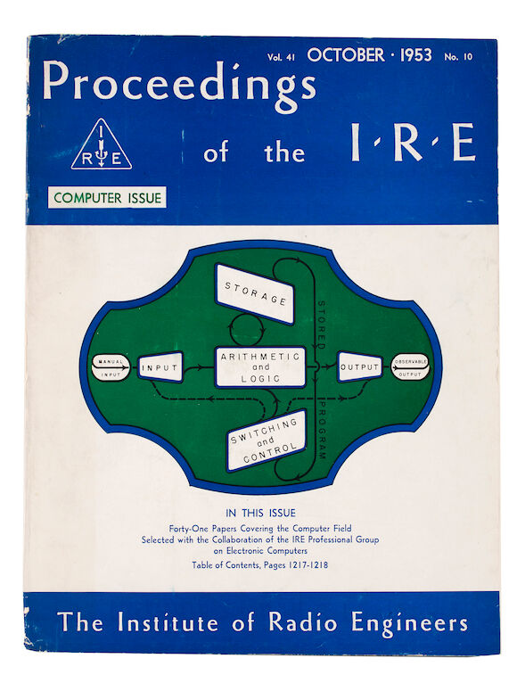Bonhams : I.R.E. COMPUTER ISSUE AND FIRST JOINT COMPUTER CONFERENCE. 1 ...