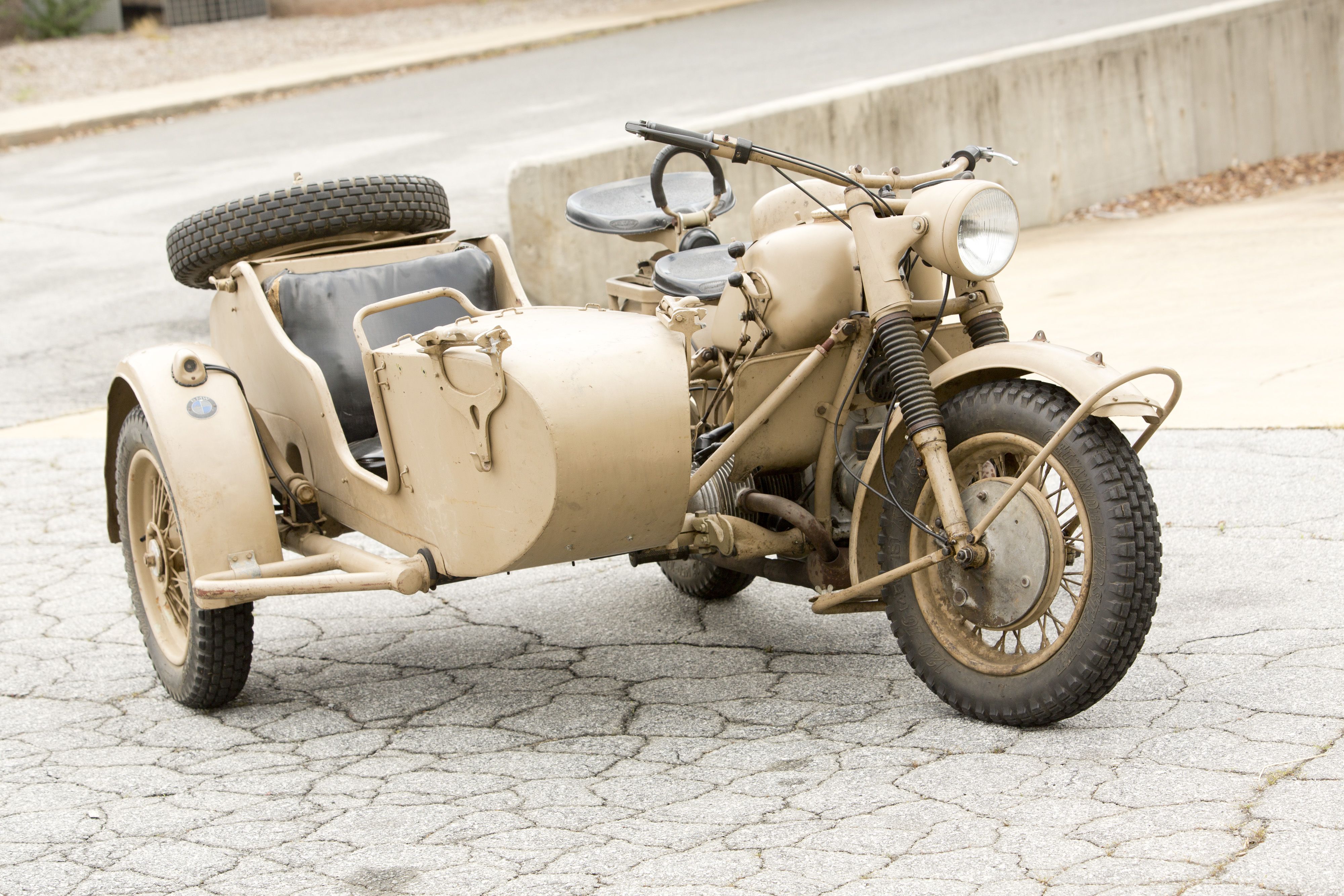 Bonhams Cars : 1942 BMW R75 Military Motorcycle Combination Frame no ...