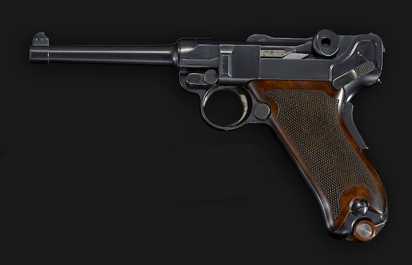 Bonhams : An 1899/1900 Swiss Military Test Model parabellum pistol
