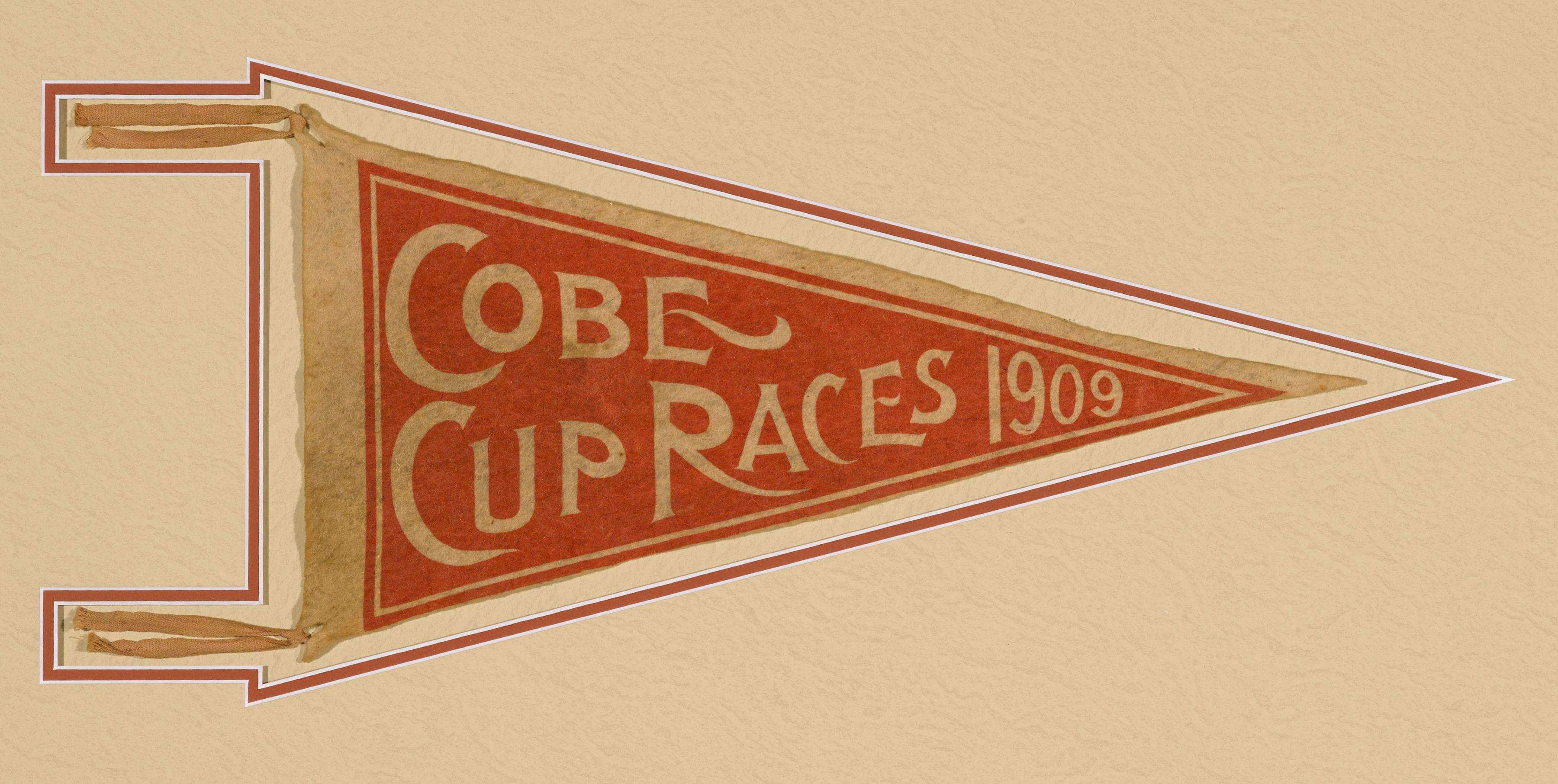 Bonhams Cars A rare Cobe Cup Race 1909 pennant,