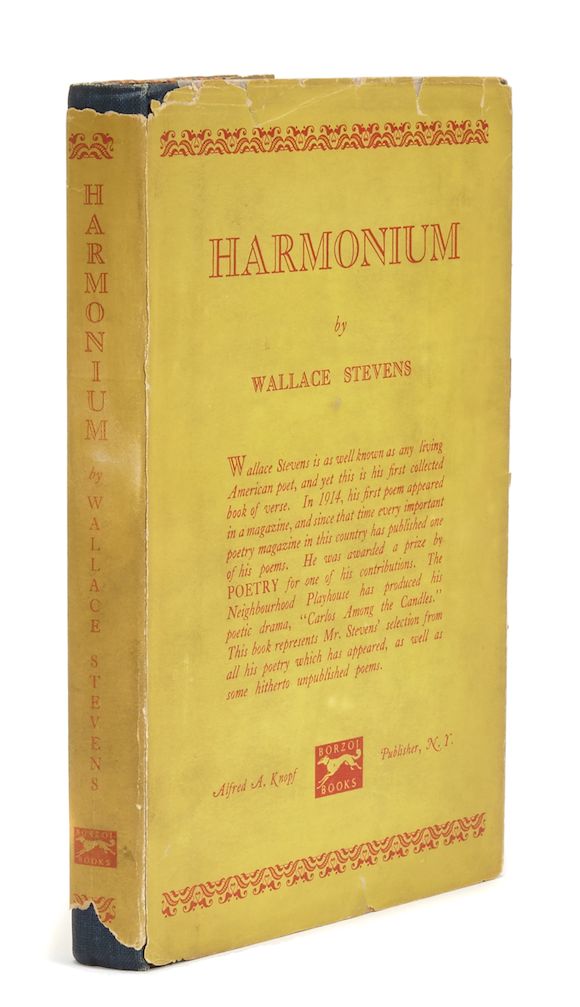 Bonhams STEVENS, WALLACE. 18791955. Harmonium. New York Alfred A