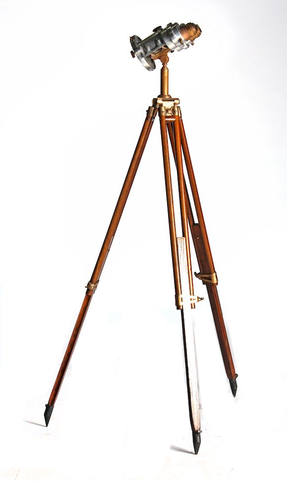 Bonhams A pair of Ross of London diecast aluminum naval binocular gunsight on Hall Brothers