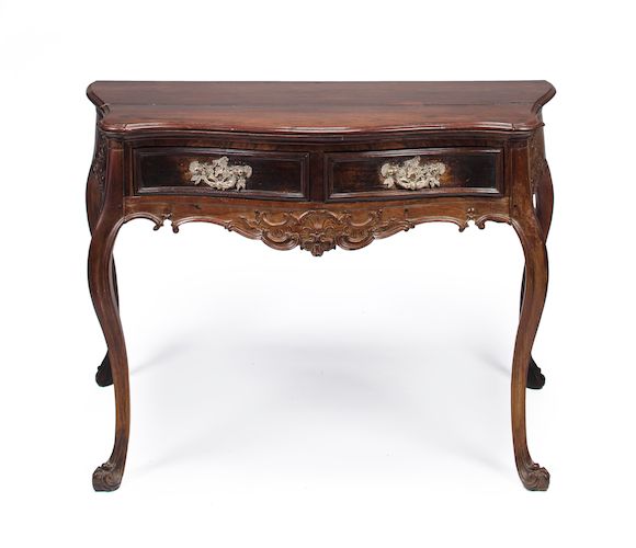 Bonhams : A Brazilian or Portuguese Rococo carved Rosewood console ...