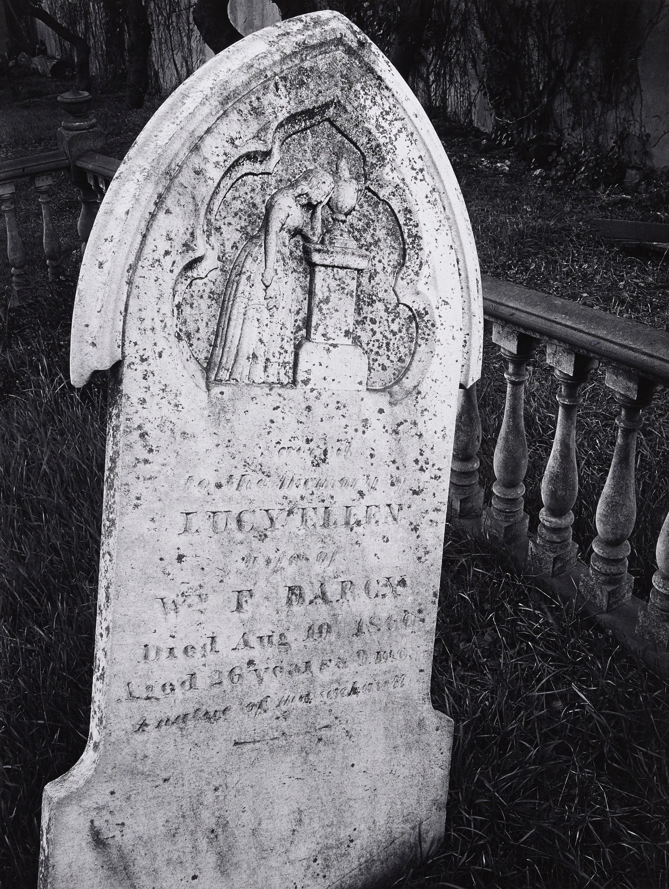White Gravestone, Laurel Hill Cemetery, San Francisco, California