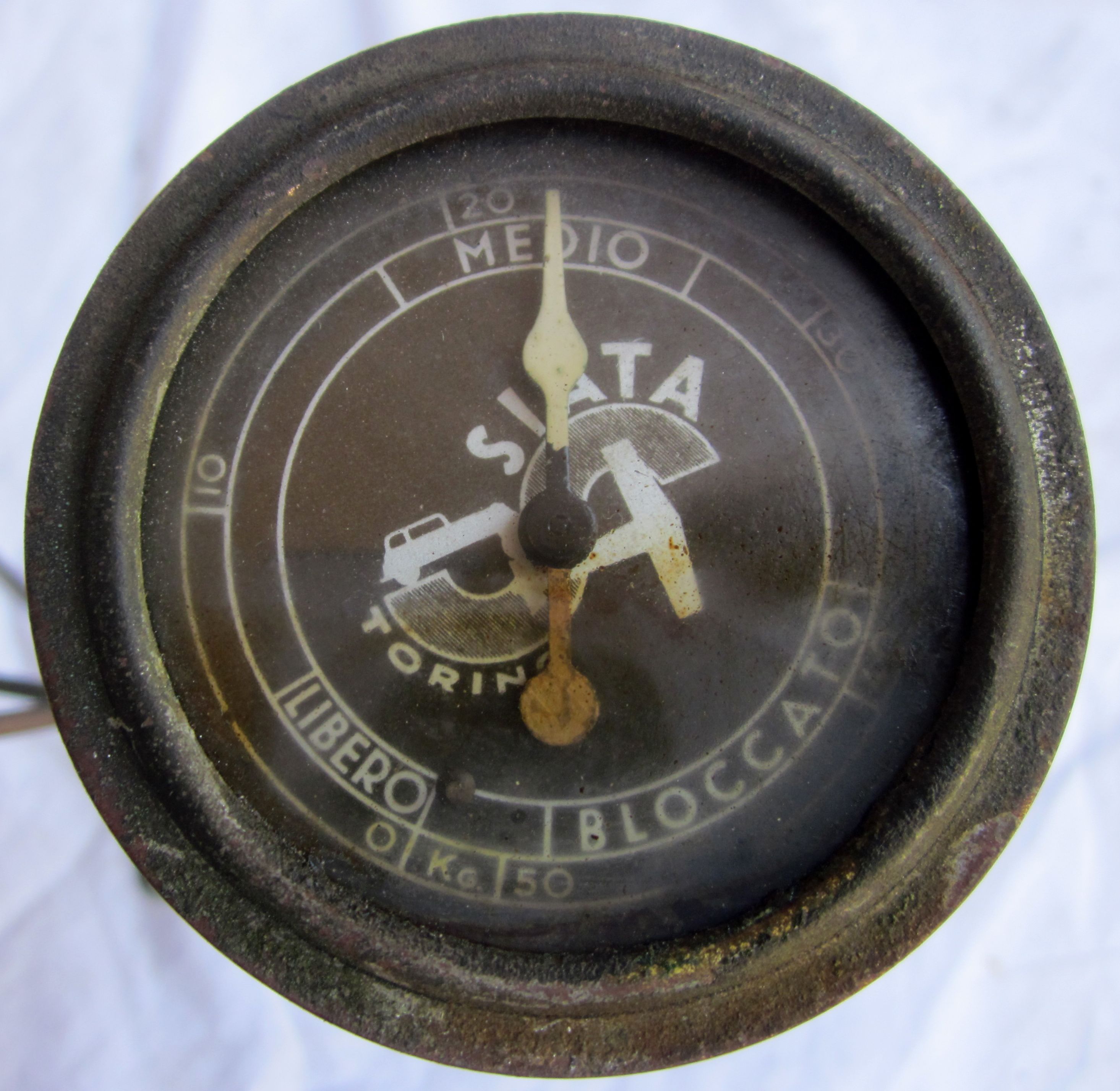 A Siata temperature gauge,