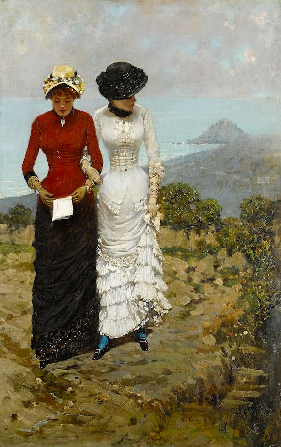 Bonhams Ernest Giroux (French, born 1851) Approaching the rendezvous