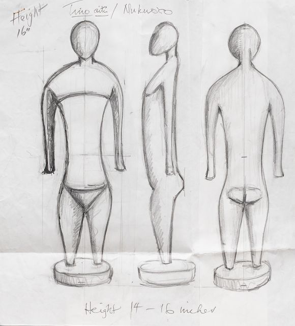 Bonhams Important Drawings Of A Nukuro Figure By Terence Barrow bonhams-important-drawings-of-a-nukuro-figure-by-terence-barrow