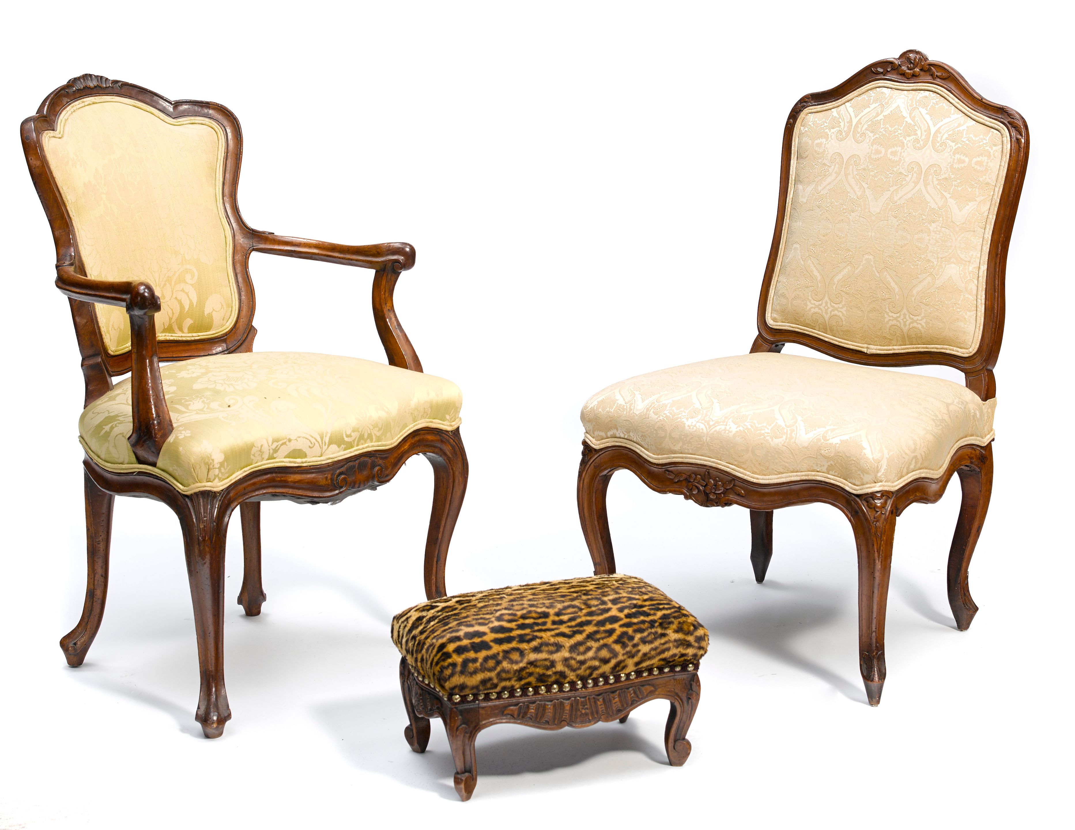 Two Rococo style chairs