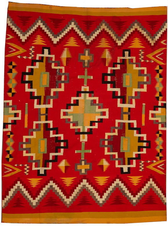 Bonhams A Navajo Germantown rug
