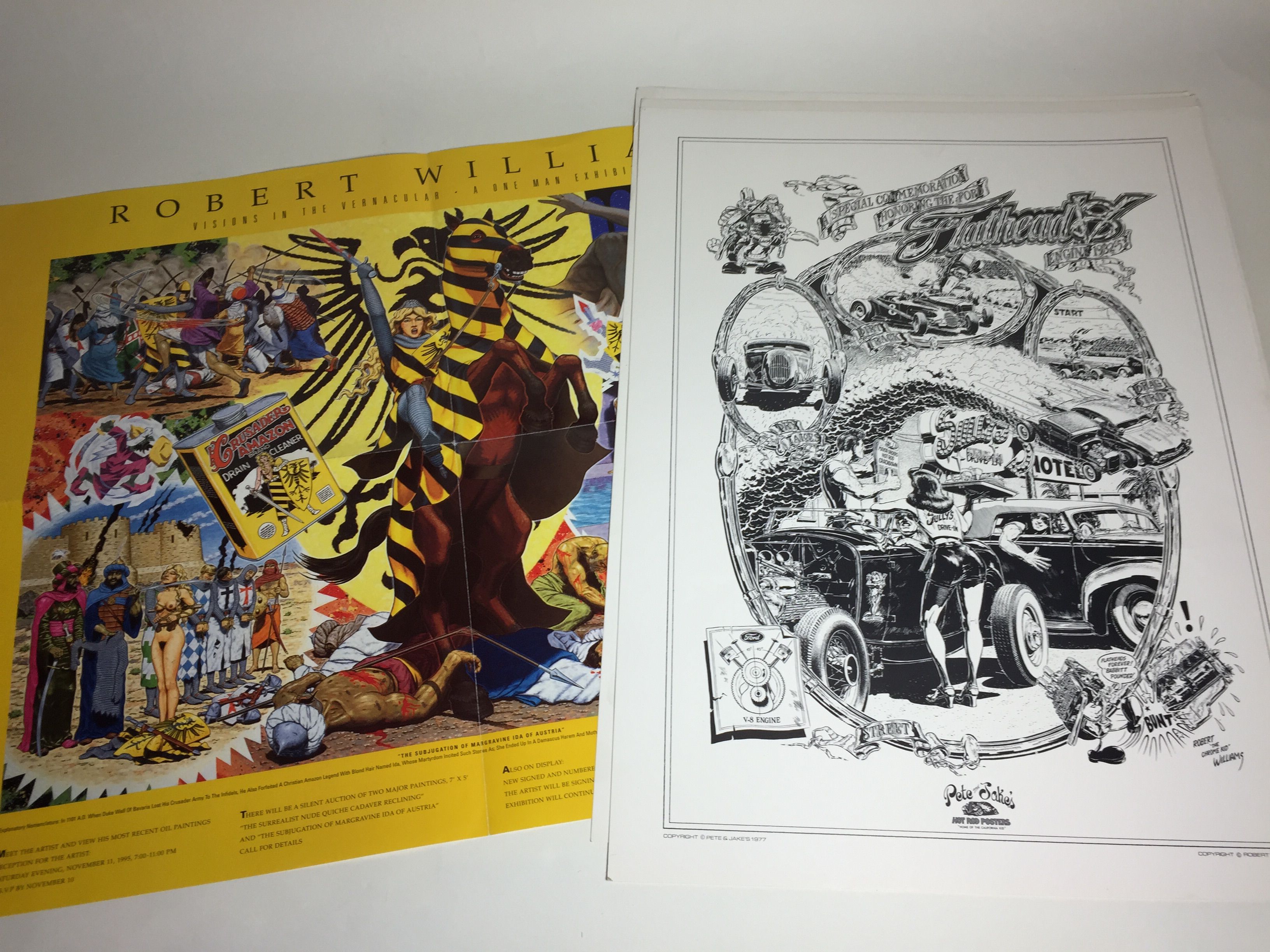 Bonhams Cars : A grouping of Robert Williams art and posters,