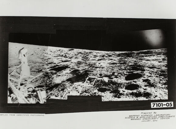 Bonhams : APOLLO 12 LUNAR SURFACE PANORAMIC VIEW AT THE SURVEYOR 3 ...