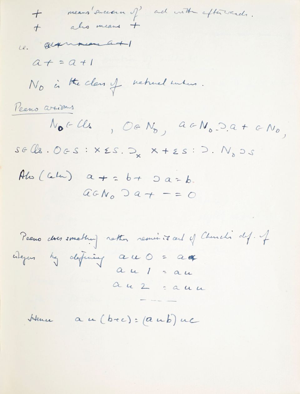 TURING, ALAN MATHISON. 1912-1954. Composition notebook.