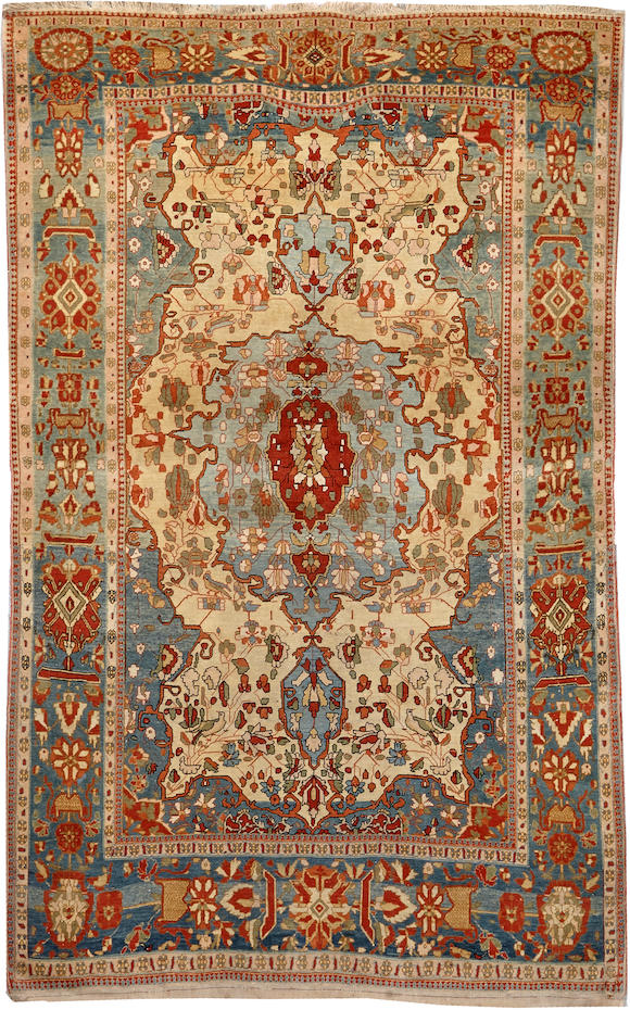 Bonhams A Mohtasham Kashan Rug Central Persia Size Approximately 4ft