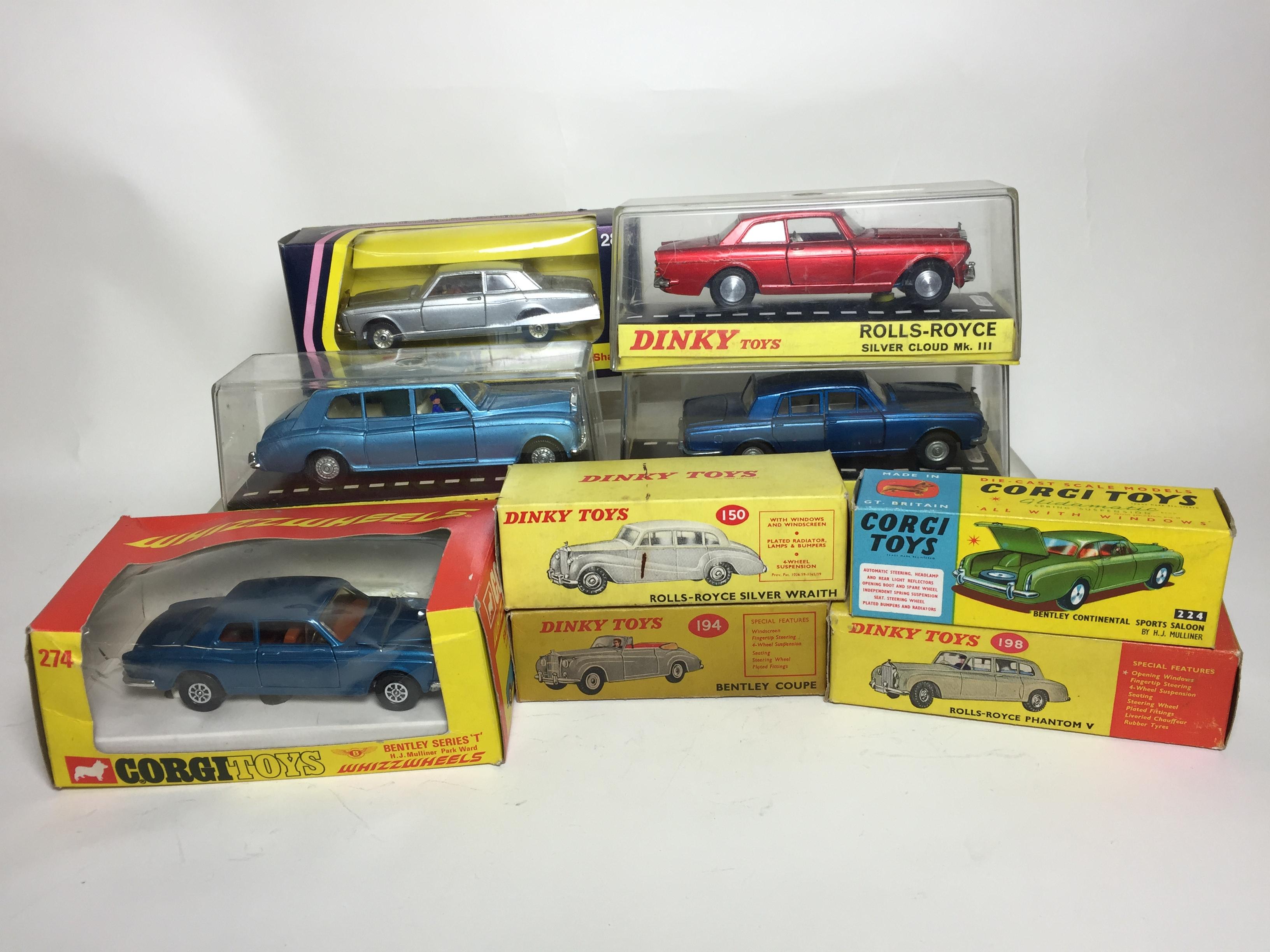 Bonhams Cars : A grouping of boxed Dinky and Corgi scaled Rolls-Royce ...