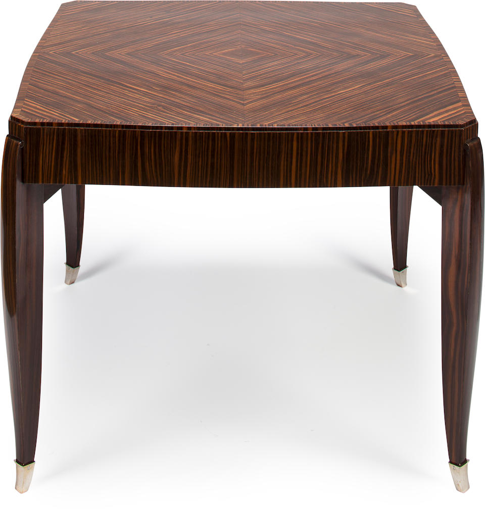 Bonhams : An Emile-Jacques Ruhlmann macassar ebony and silvered bronze ...