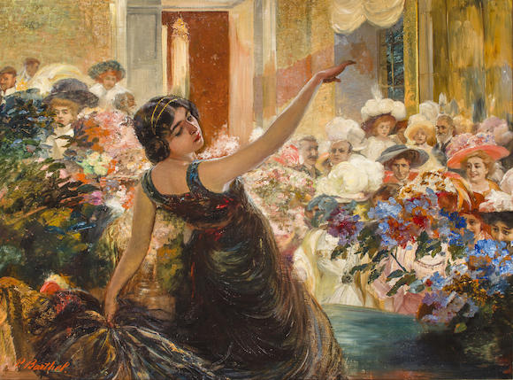 Bonhams : Paul Barthel (German, 1862-1933) The Spanish dancer 42 1/2 x ...