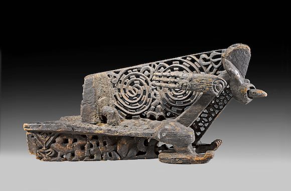 Bonhams Exceptional and Rare Maori Canoe Prow, New Zealand