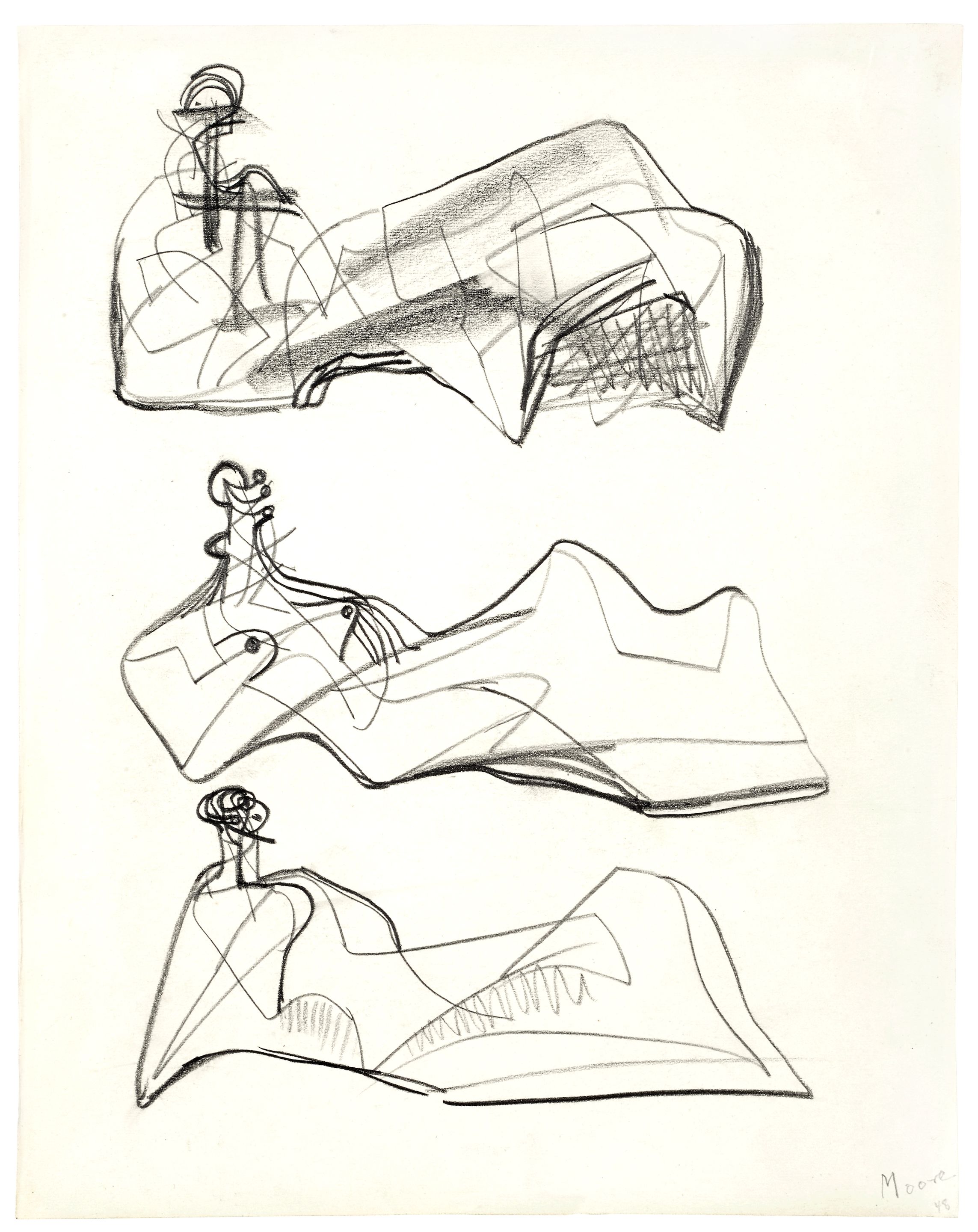 Three Reclining Figures