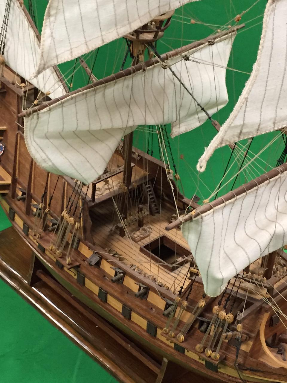 Bonhams : A 'San Mateo' Spanish Galleon ship model, Length 32 ins ...