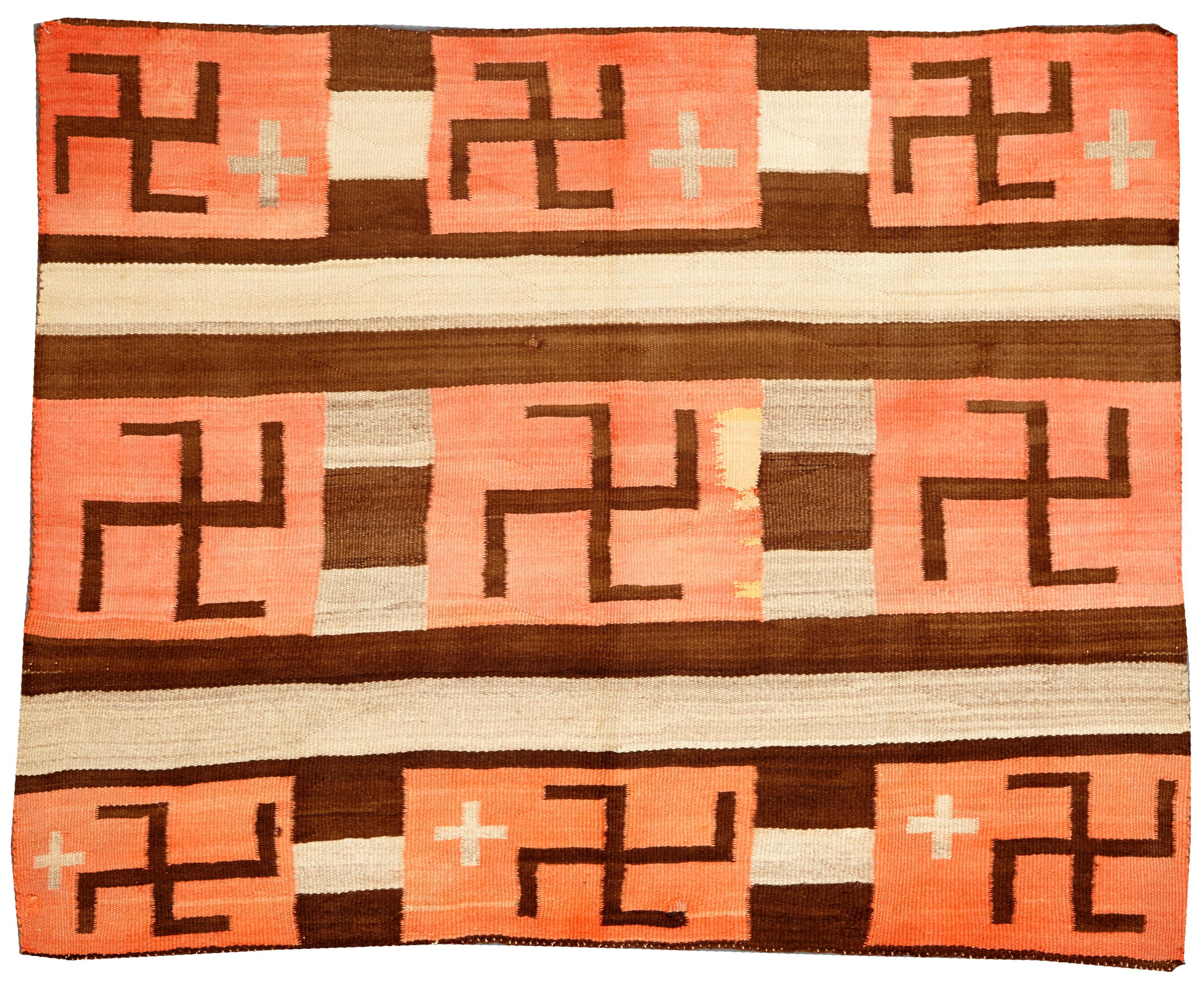 A Navajo transitional chief's pattern weaving