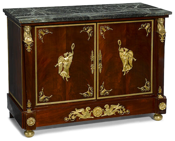 Bonhams : An Empire style gilt bronze mounted mahogany buffet