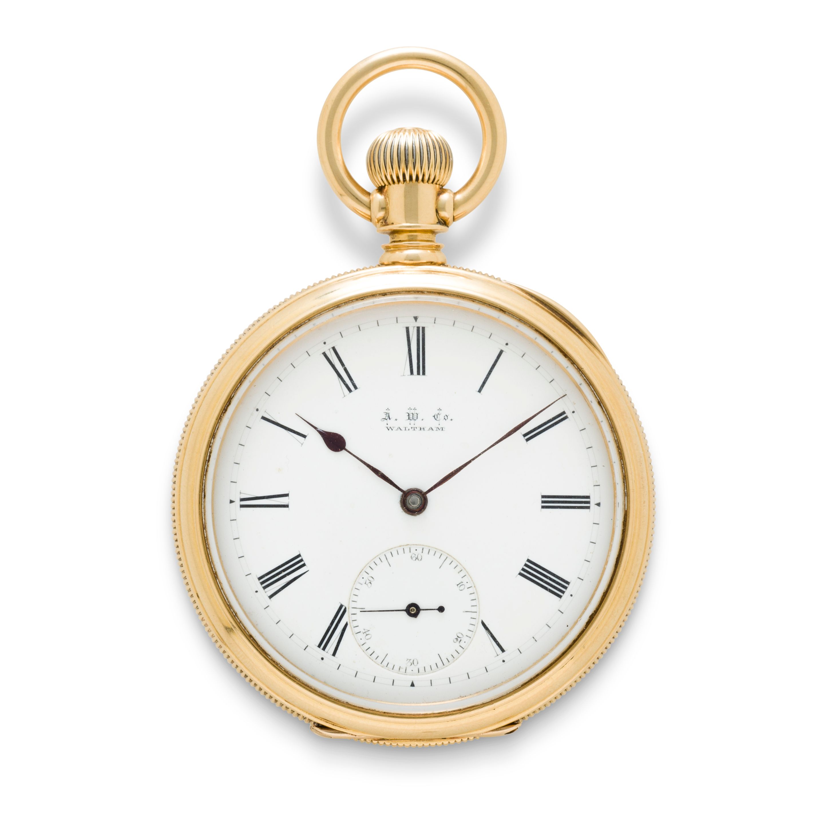 Waltham Waltham. A fine 18K gold open face watchAmerican Watch Co., No. 1675005