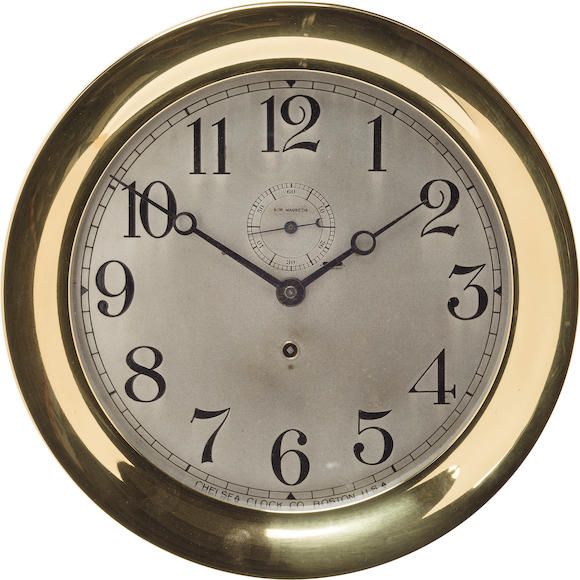 Bonhams : A 10-inch ship's Pilot House clock 12 in. (30.4 cm.), overall ...