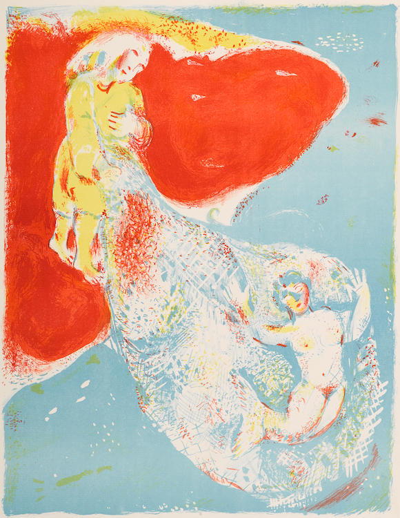 Bonhams Marc Chagall 1887 1985 When Abdullah Got The Net Ashore