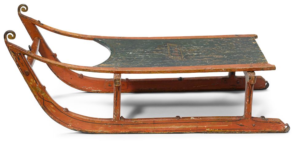 Screenwriter Herman Mankiewicz's "Rosebud" sled, gifted to him at the conclusion of principal photography for Citizen Kane