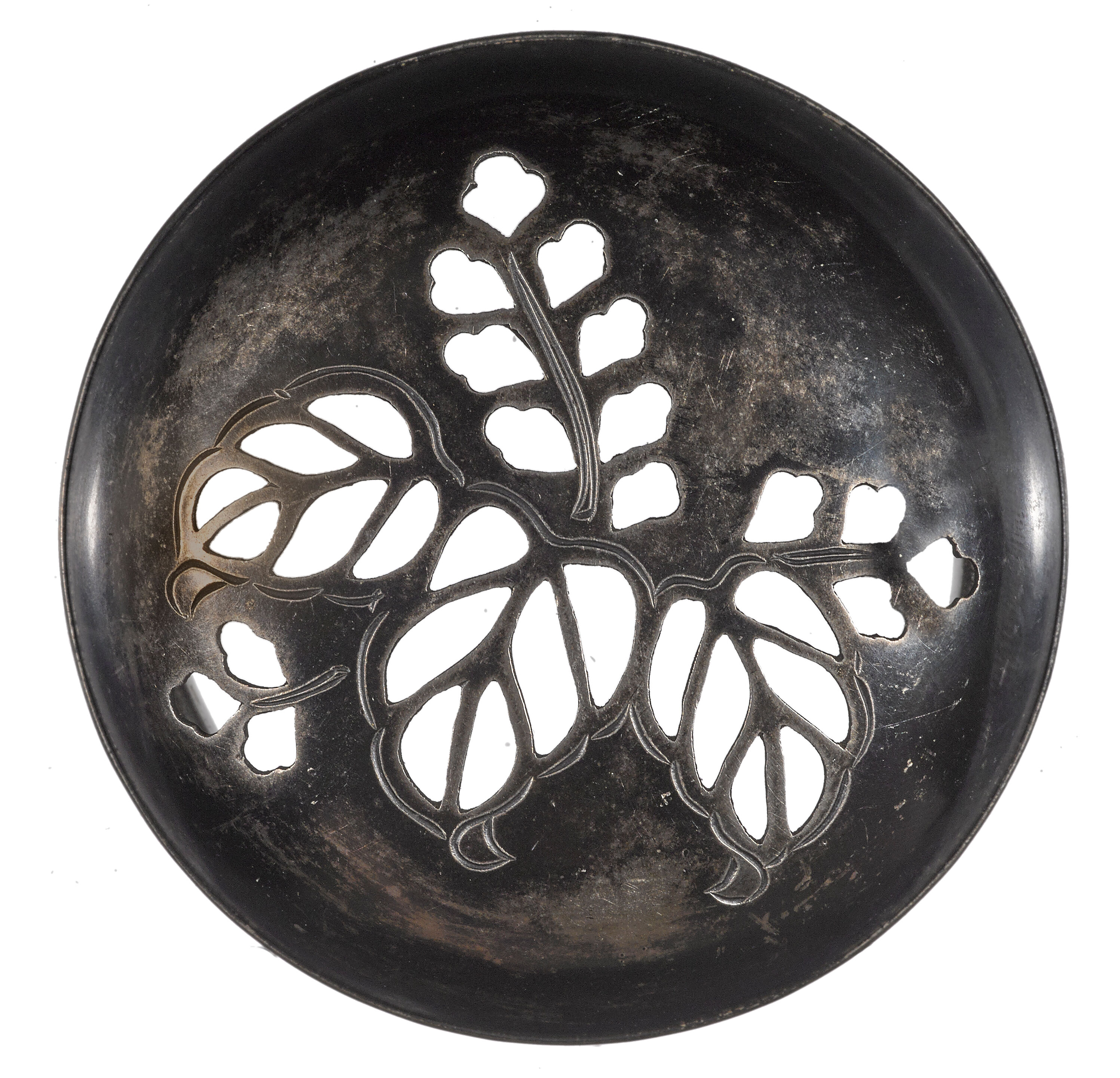 Bonhams A KoKutani incense burner with a pierced silver cover Edo