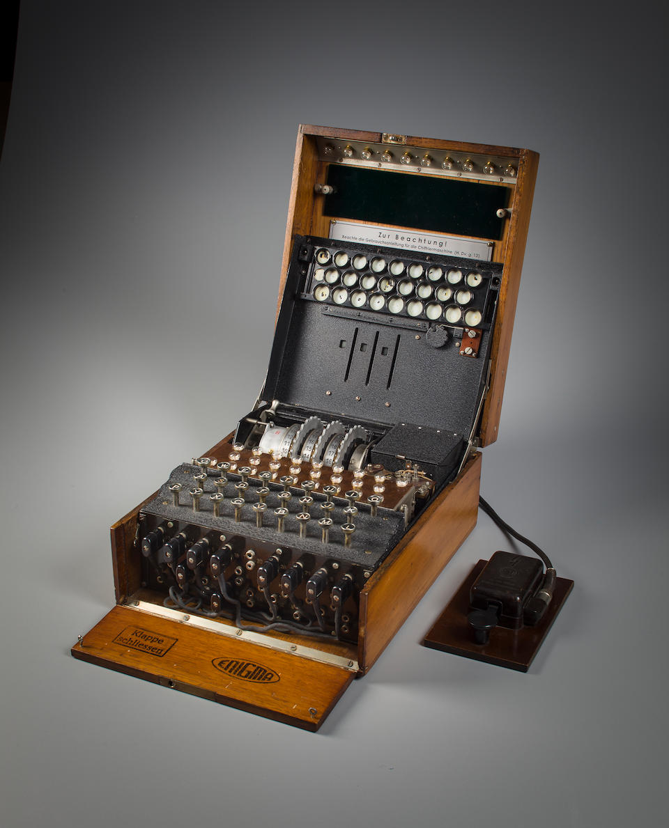Bonhams Enigma Machine A Rare Early 3 Rotor German Enigma I Enciphering Machines Aka Heeres Enigma Berlin Early 1930s