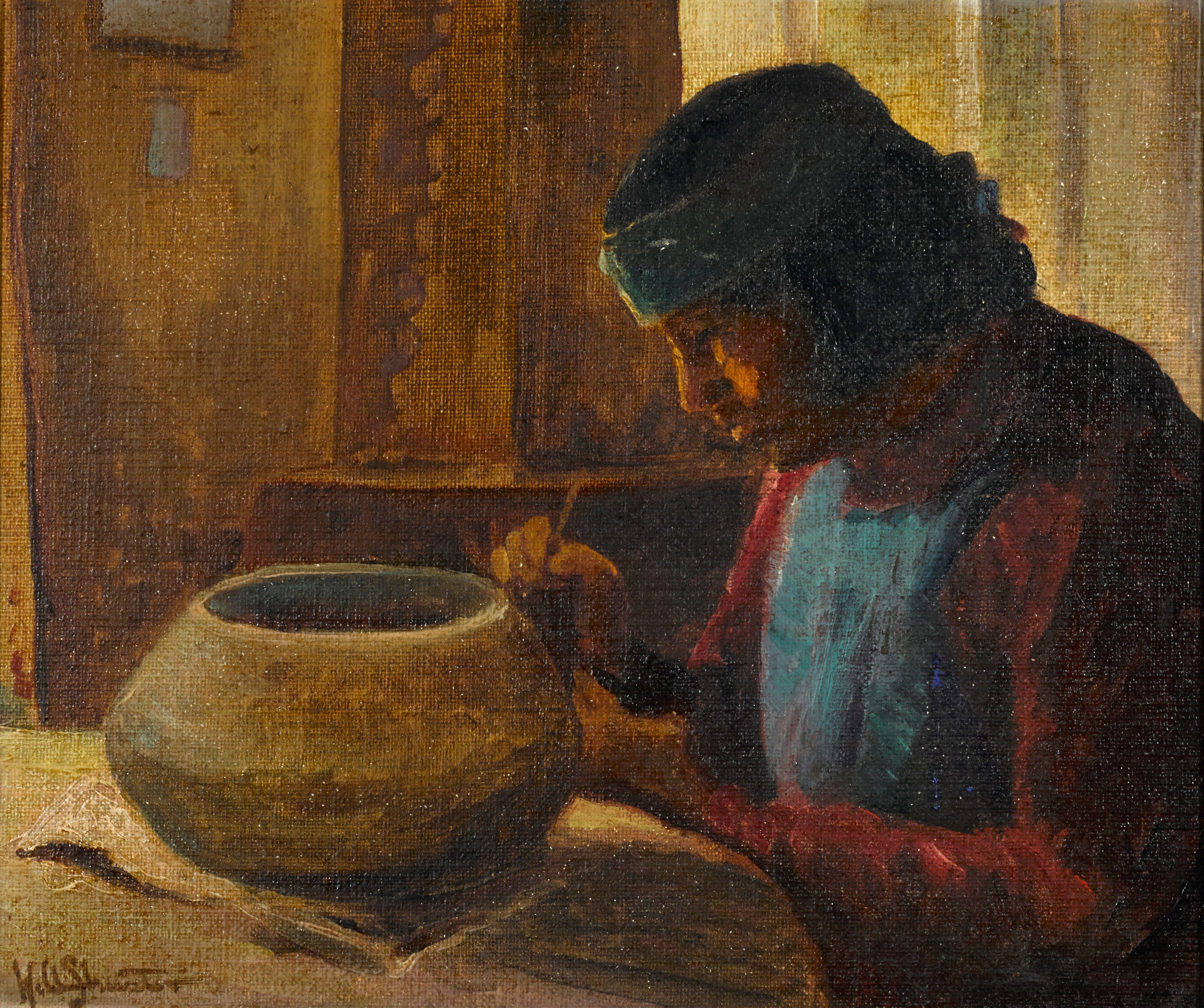 Indian Pot Painter