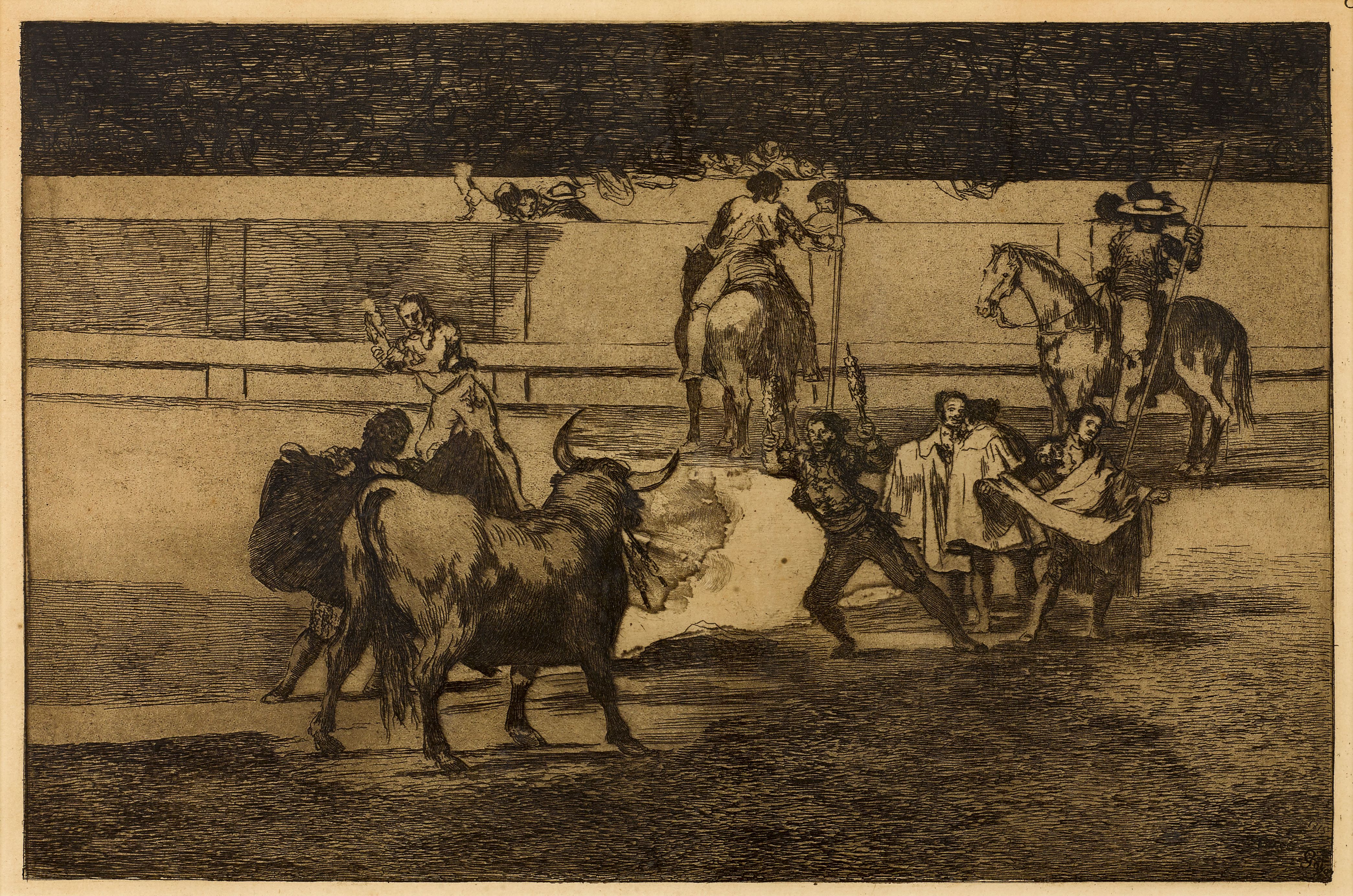 Banderillas de Fuego, Plate 31 from La Tauromaquia