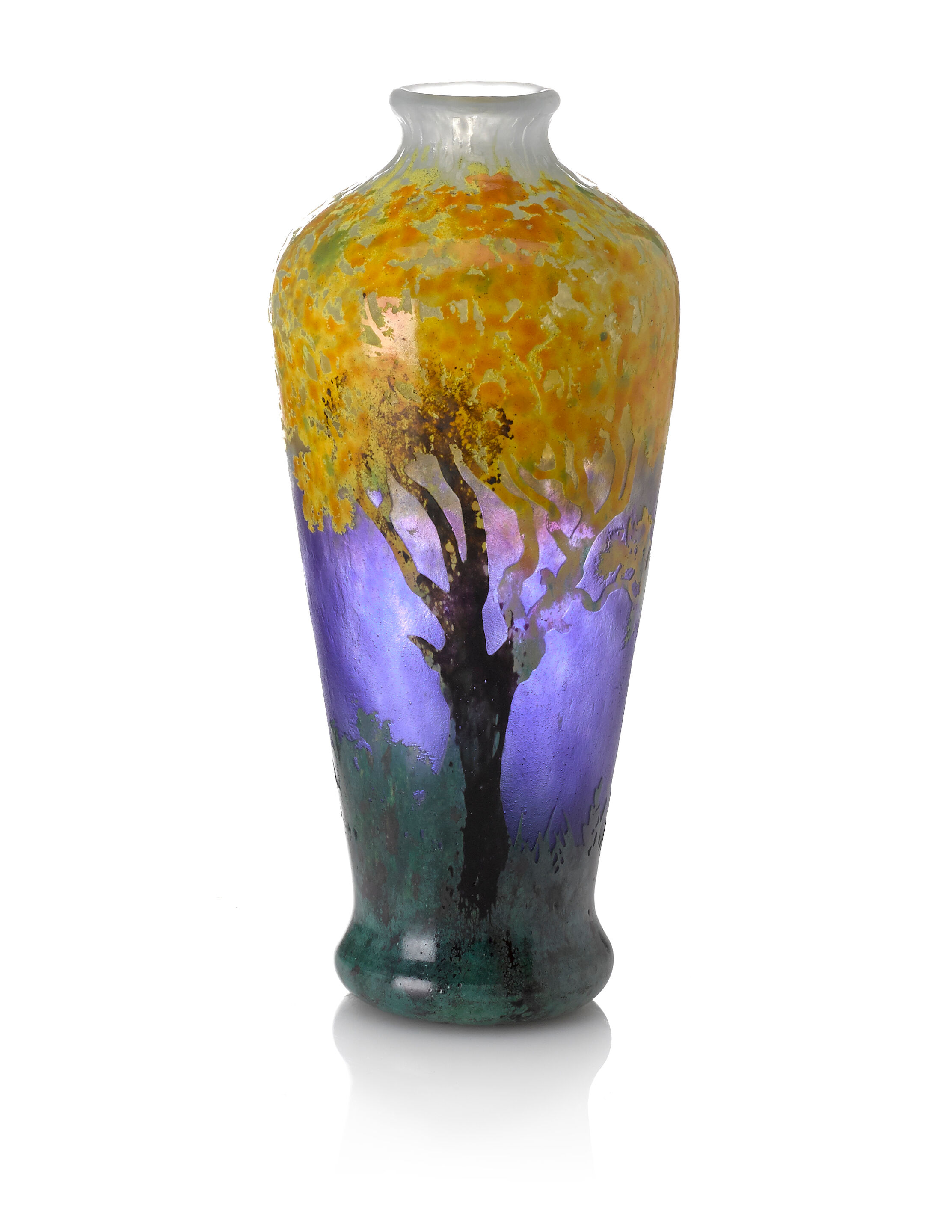 Daum Frères (Est. 1878) Landscape Vase, circa 1900