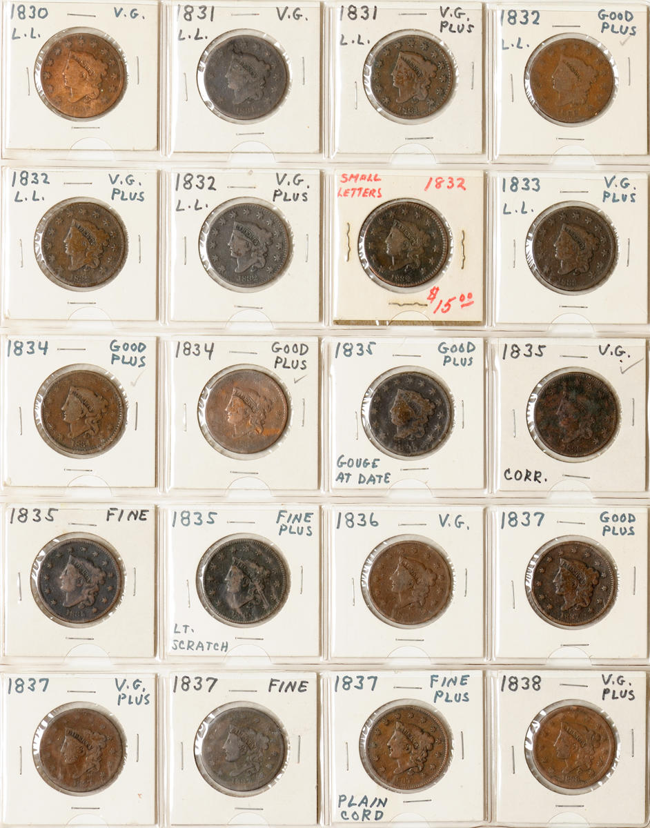 Bonhams : Large Cent Collection in Folder