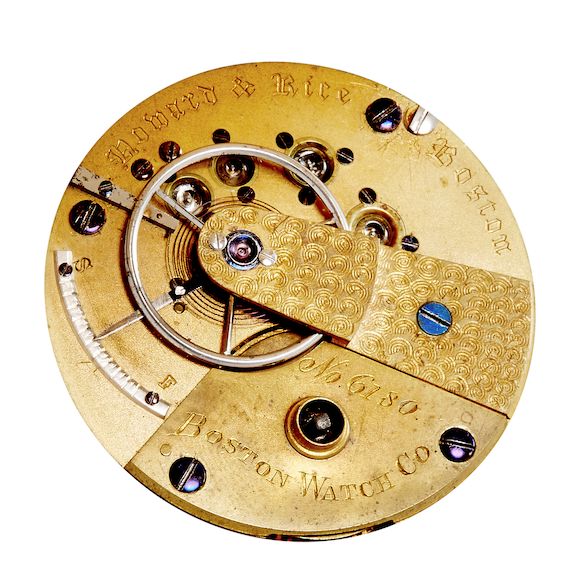 Bonhams : Boston Watch Co. A rare gold hunter cased watchSigned Howard ...