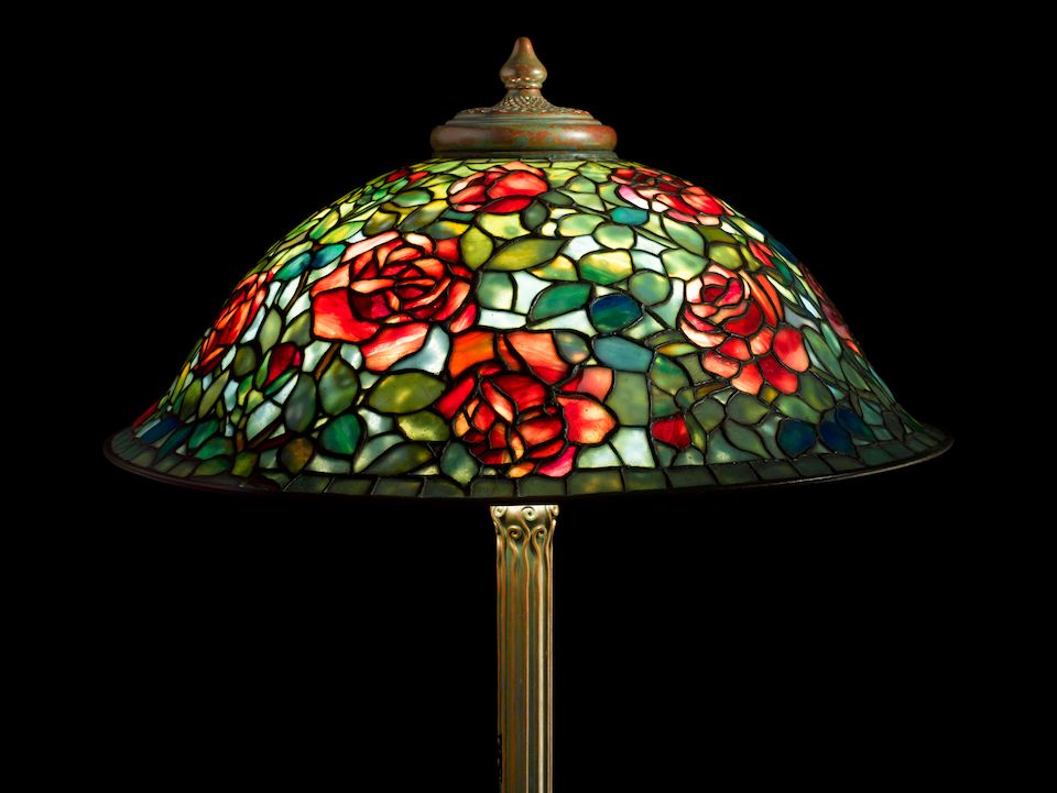 Bonhams Tiffany Studios Rose Bush Floor Lamp, circa 1913