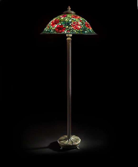 Bonhams Tiffany Studios Rose Bush Floor Lamp, circa 1913