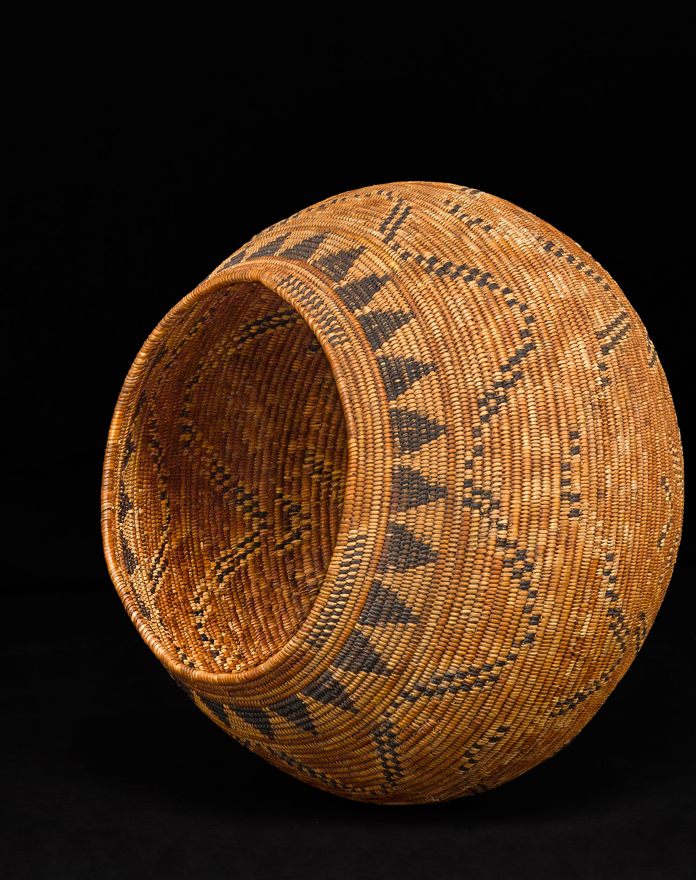 Bonhams A Chumash polychrome basket