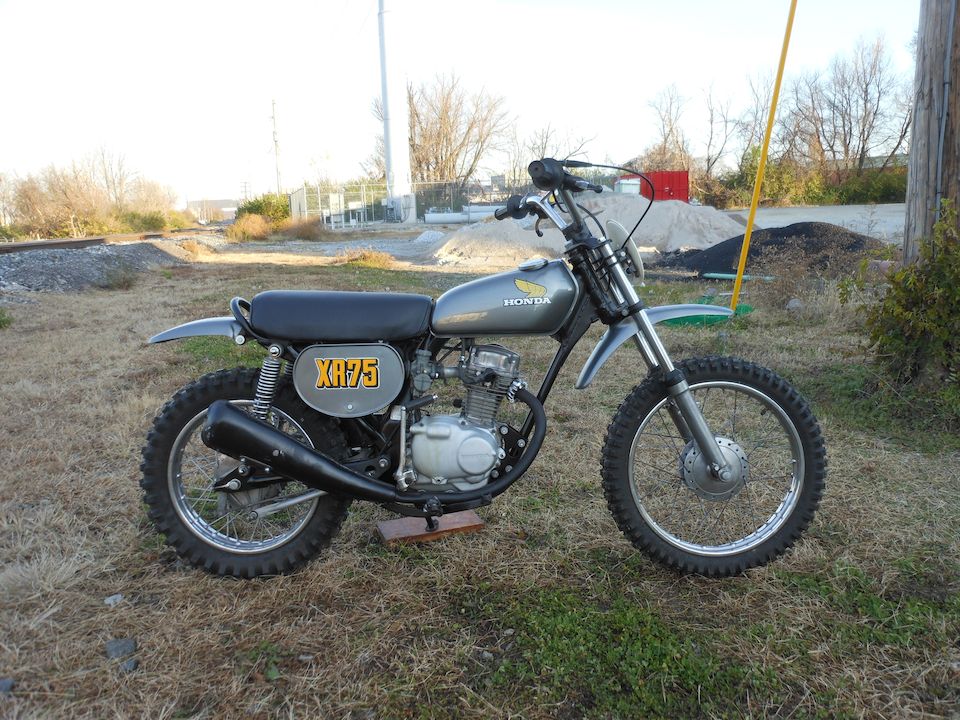 1974 Honda Xr75 Frame No Xr751111660 Engine No Xr75e111623 Bonhams