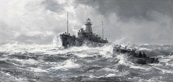 Bonhams : Montague Dawson (British, 1890-1973) Lightship Receiving ...