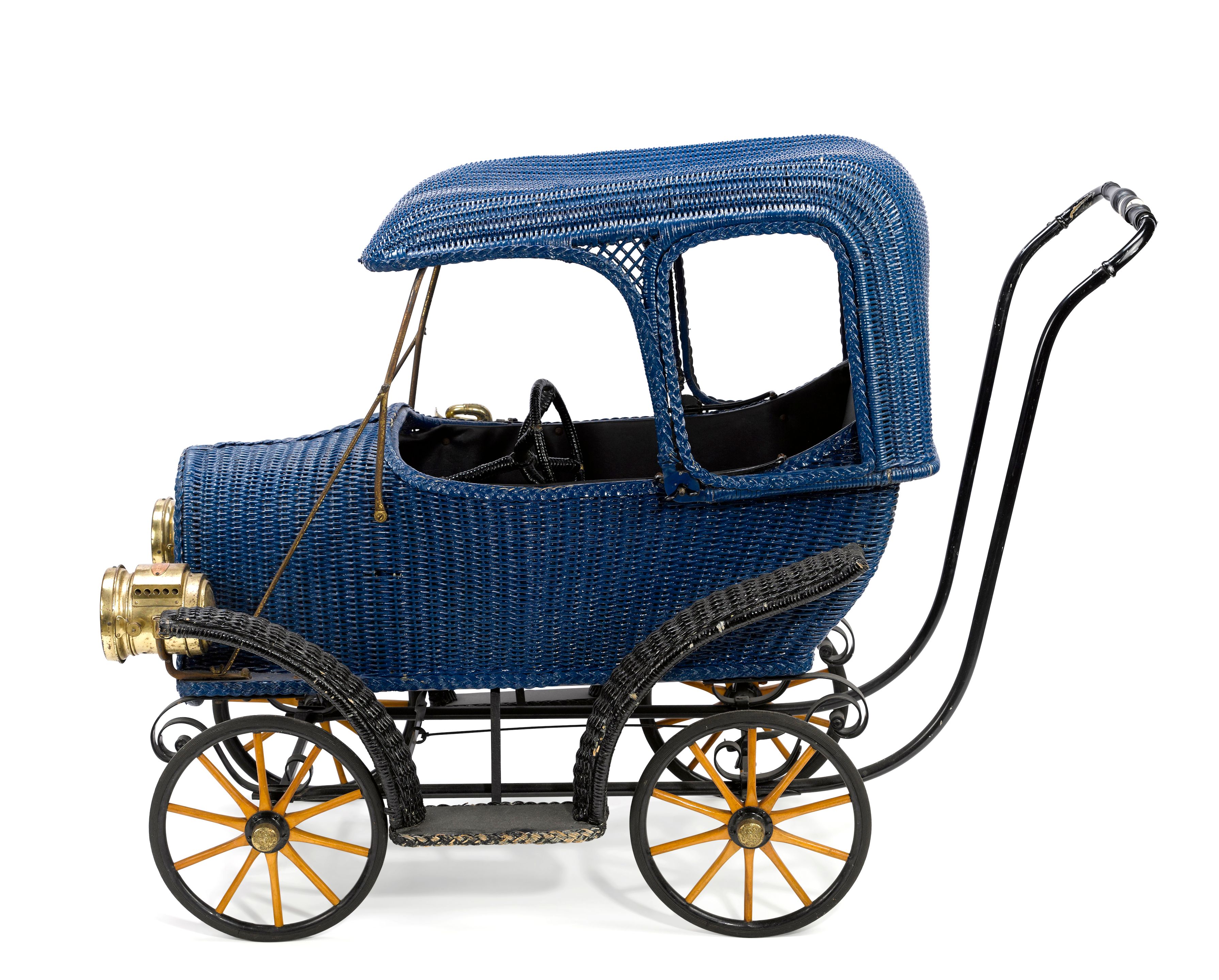 Bonhams Cars A rare Heywood Wakefield wicker baby carriage