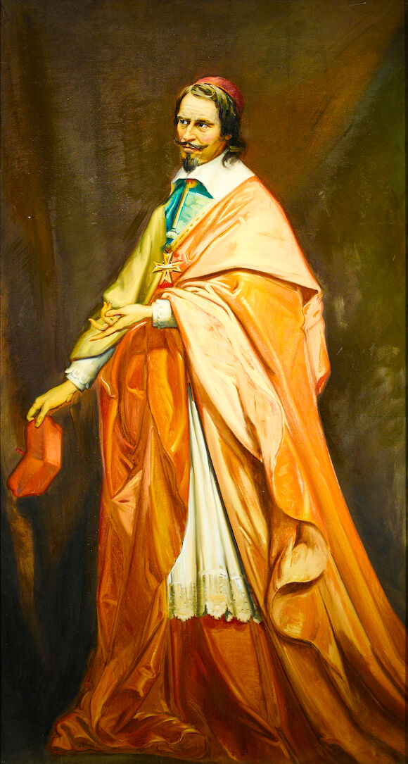 Bonhams : A large portrait of Charlton Heston as Cardinal Richelieu ...