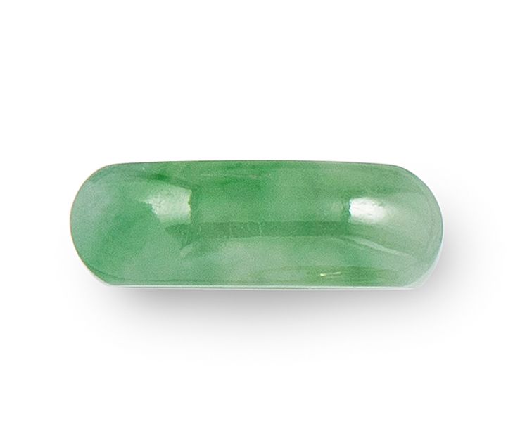A jadeite jade saddle ring