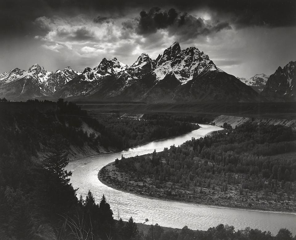 Bonhams : Ansel Adams (1902-1984); The Grand Tetons and the Snake River ...