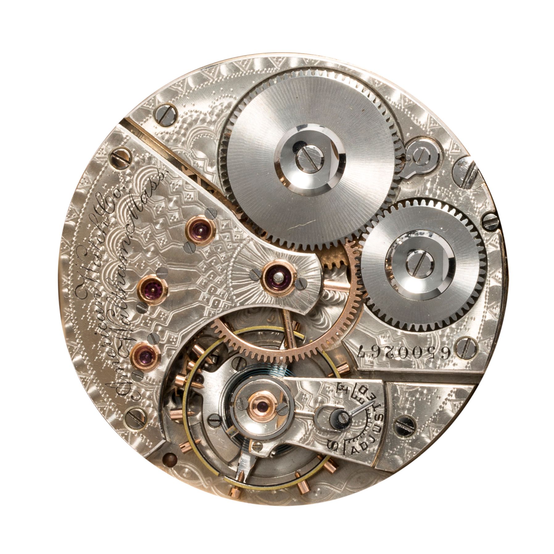 Waltham Waltham. A fine 14K gold open face watchAmerican Watch Co., No. 6500267